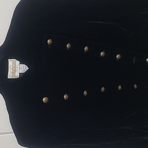 Military style velvet jacket - Picture 4 of 4